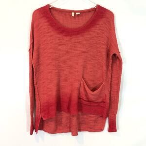 MOTH ANTHROPOLOGIE‎ OMBRÉ WAFFLE KNIT TOP SIZE XS